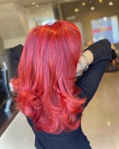Bold Red Hair Colours Salon Leeds