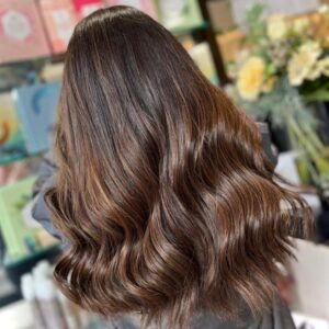 brunette hair colour experts at Headfirst Salon Leeds