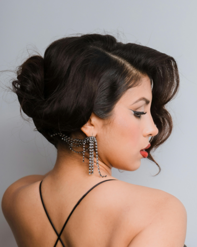 festive party hairstyle